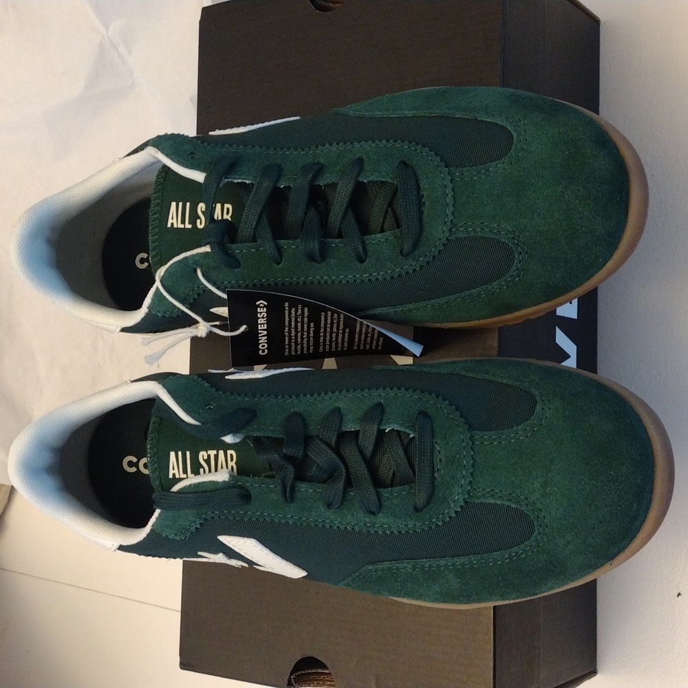 Converse Run Star Trainer. Green Envy/Egret/White. Low top Shoe. Unisex, Size 9 - Picture 7 of 16